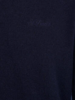 MC2 Saint Barth Man Navy Blue V Neck Cashmere Blend Sweater Regent -MC2 Saint Barth Shop UID REGE00400010G MAN KNITWEAR BLUE SOLIDCOLOR 20241112173500 05