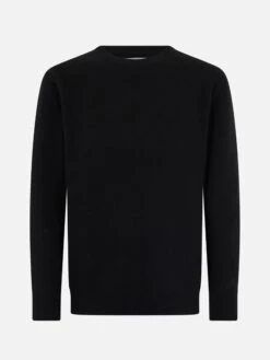 MC2 Saint Barth Black Pure Cashmere Crewneck Sweater Regent -MC2 Saint Barth Shop UID REGE00500095G KNITWEAR BLACK CASHMERE 04