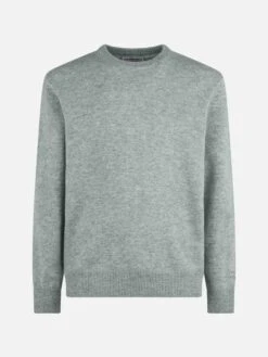 MC2 Saint Barth Man Mélange Grey Pure Cashmere Sweater Regent -MC2 Saint Barth Shop UID REGE00500968G grey sweater man cashmere 1