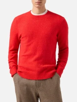 MC2 Saint Barth Regent Red Stretch Alpaca Sweater