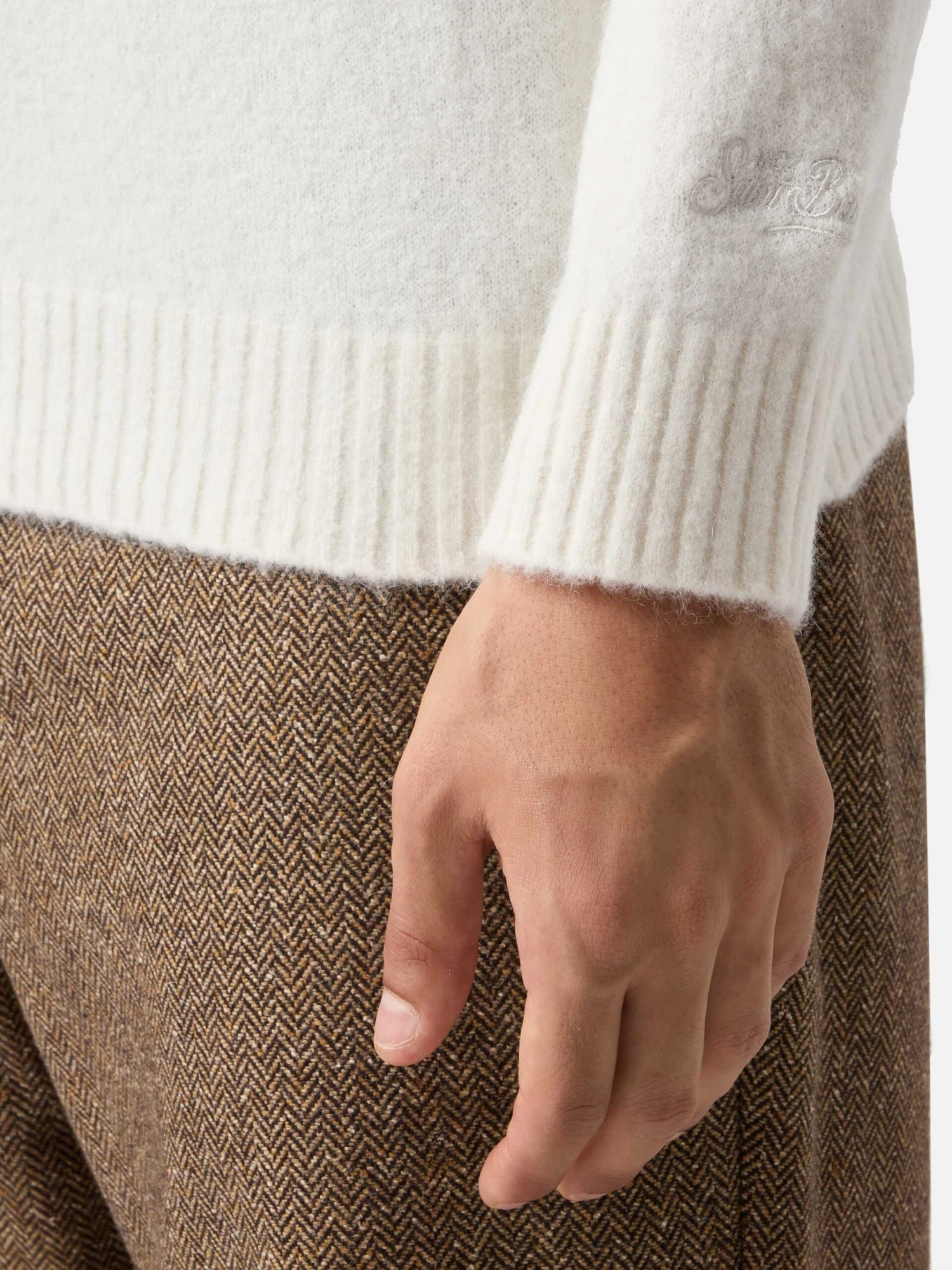 MC2 Saint Barth Regent White Stretch Alpaca Sweater 6 MC2 Saint Barth Regent White Stretch Alpaca Sweater - Image 4