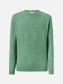 MC2 Saint Barth Regent Sage Green Stretch Alpaca Sweater -MC2 Saint Barth Shop UID REGE00600268I MAN KNITWEAR GREEN MC2 MC2 5