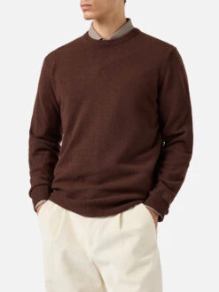 MC2 Saint Barth Regent Brown Lambswool Sweater