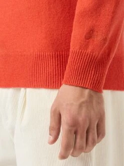MC2 Saint Barth Regent Orange Lambswool Sweater -MC2 Saint Barth Shop UID REGE01100039I MAN KNITWEAR ORANGE MC2 MC2 2