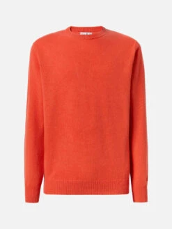 MC2 Saint Barth Regent Orange Lambswool Sweater -MC2 Saint Barth Shop UID REGE01100039I MAN KNITWEAR ORANGE MC2 MC2 5