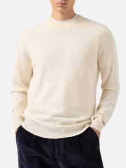 MC2 Saint Barth Regent White Lambswool Sweater