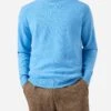 MC2 Saint Barth Regent Dusty Blue Lambswool Sweater -MC2 Saint Barth Shop UID REGE01100042I MAN KNITWEAR BLUE MC2 MC2 1
