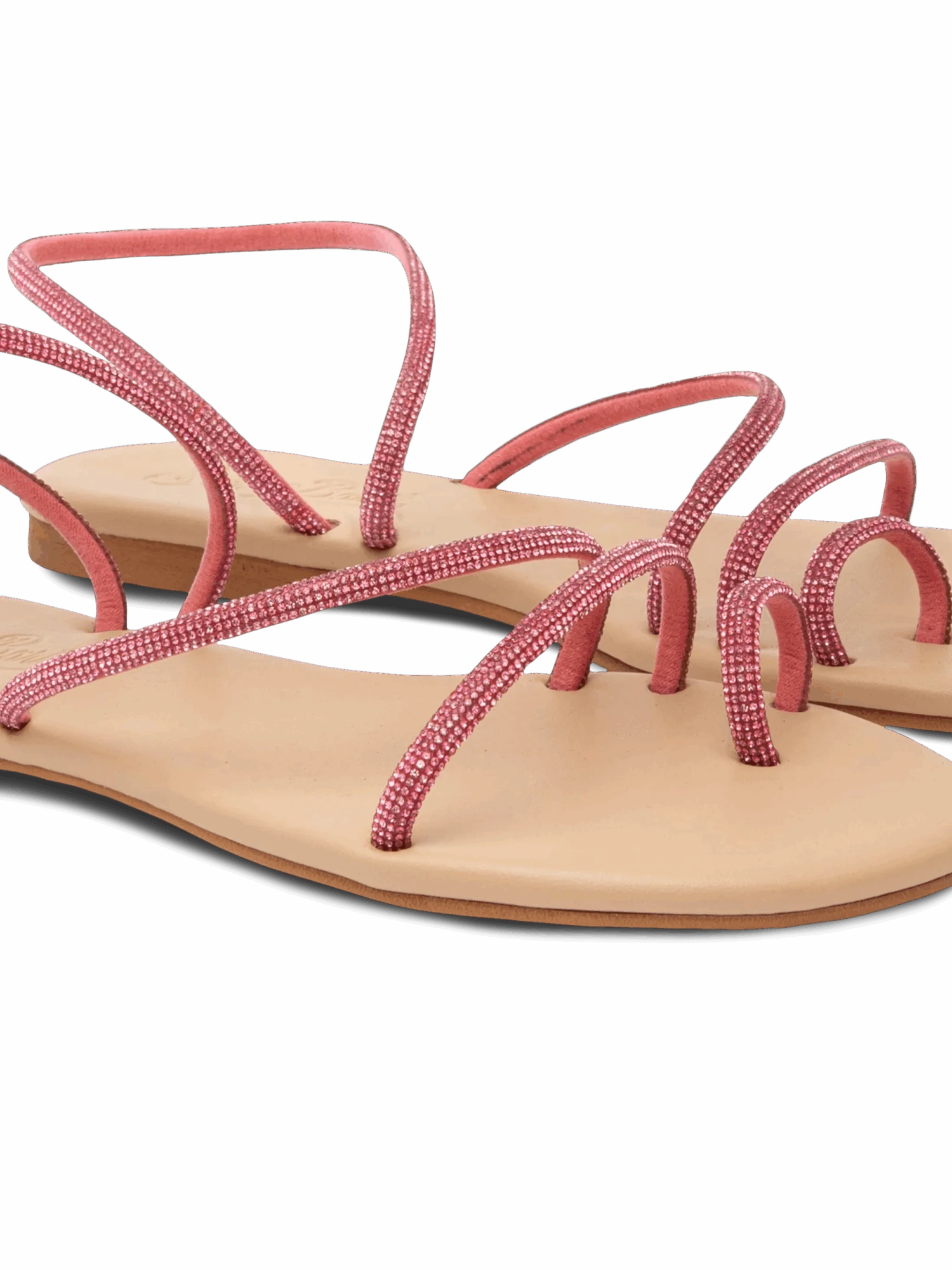 MC2 Saint Barth Flat Ring Sandals With Fuchsia Rhinestones 4 MC2 Saint Barth Flat Ring Sandals With Fuchsia Rhinestones - Image 2