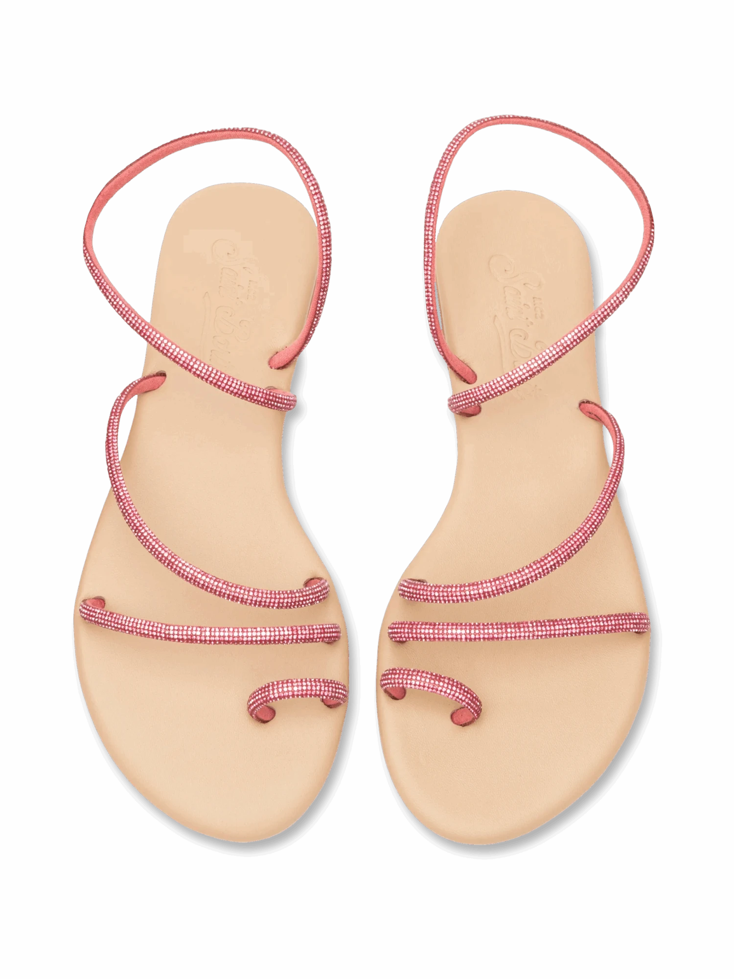 MC2 Saint Barth Flat Ring Sandals With Fuchsia Rhinestones 6 MC2 Saint Barth Flat Ring Sandals With Fuchsia Rhinestones - Image 4