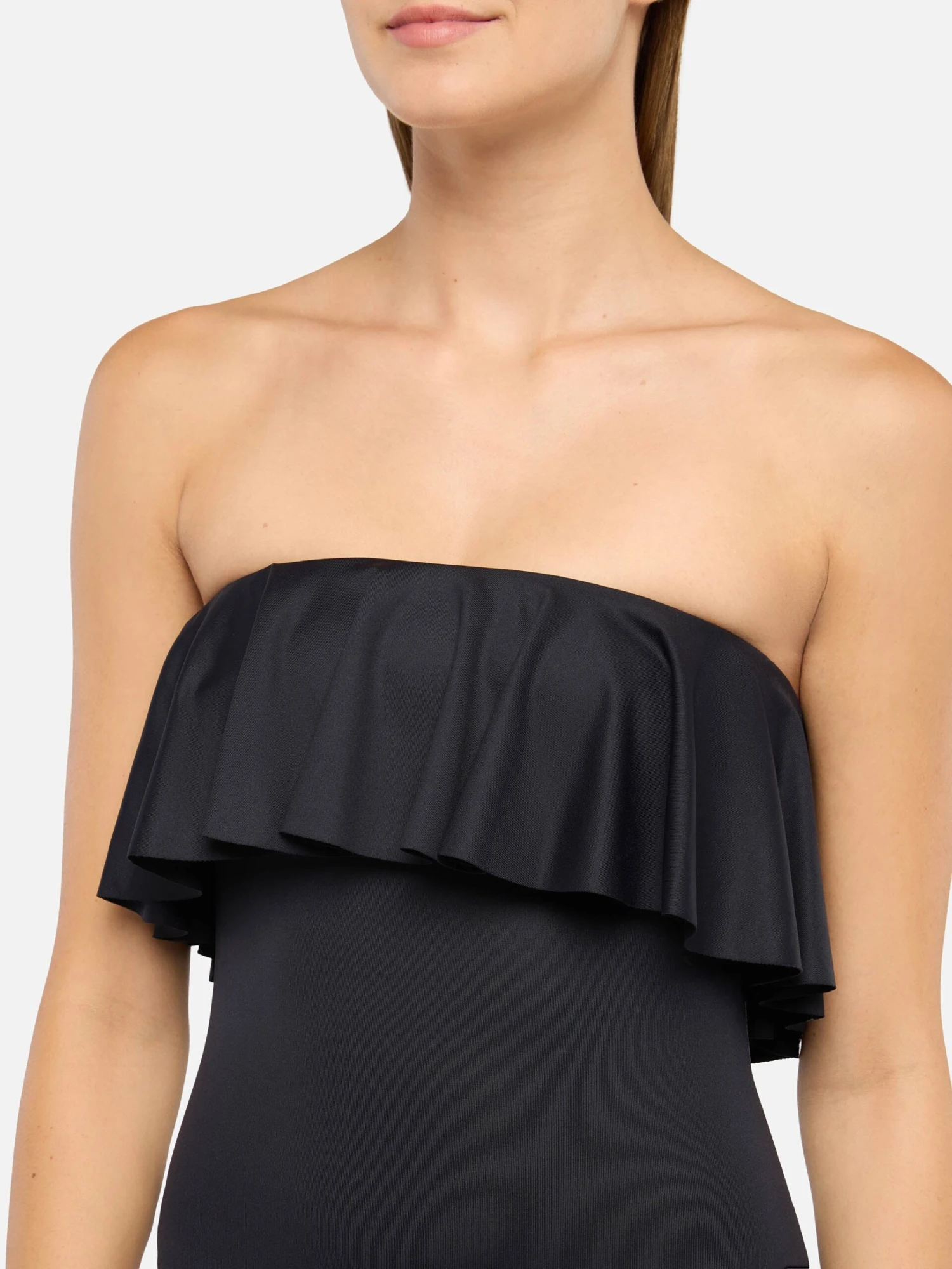 MC2 Saint Barth Roxy Black One-piece Swimsuit With Flounce 5 MC2 Saint Barth Roxy Black One-piece Swimsuit With Flounce - Image 3