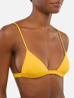 MC2 Saint Barth Jodene Yellow Cheeky Swim Briefs - Rylie Yellow Triangle Top -MC2 Saint Barth Shop UID RYL000100101H WOMAN TOPBIKINI YELLOW PLAINCOLOR 0 2
