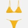 MC2 Saint Barth Jodene Yellow Cheeky Swim Briefs - Rylie Yellow Triangle Top