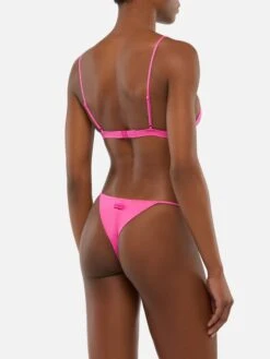 MC2 Saint Barth Jodene Fuchsia Cheeky Swim Briefs - Rylie Fuchsia Triangle Top -MC2 Saint Barth Shop UID RYL000100142H WOMAN TOPBIKINI PINK PLAIN.COLOR 0 3