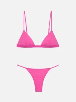 MC2 Saint Barth Jodene Fuchsia Cheeky Swim Briefs - Rylie Fuchsia Triangle Top