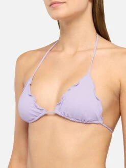 MC2 Saint Barth Lilac Triangle Bikini Sagittarius Miami With Cheeky Swim Briefs -MC2 Saint Barth Shop UID SAG000100138H WOMAN TOPBIKINI PINK PLAIN.COLOR MC2 2