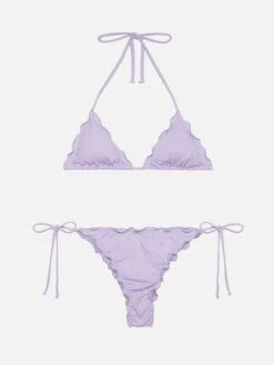 MC2 Saint Barth Lilac Triangle Bikini Sagittarius Miami With Cheeky Swim Briefs