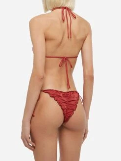 MC2 Saint Barth Classic Triangle Bikini Sagittarius Miami In Shimmer Brick Red 11 MC2 Saint Barth Classic Triangle Bikini Sagittarius Miami In Shimmer Brick Red -MC2 Saint Barth Shop UID SAG000100147H WOMAN TOP 00147H ROSSO 3