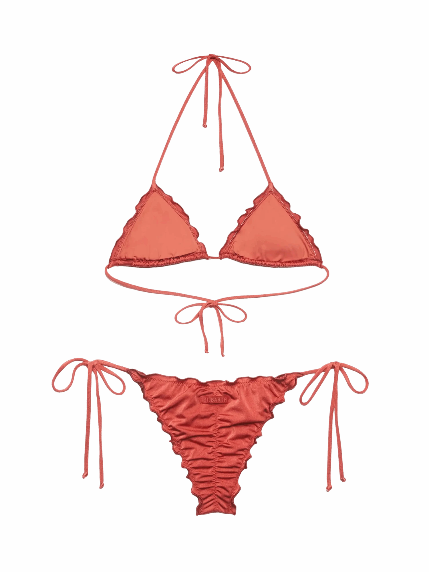 MC2 Saint Barth Classic Triangle Bikini Sagittarius Miami In Shimmer Brick Red 5 MC2 Saint Barth Classic Triangle Bikini Sagittarius Miami In Shimmer Brick Red - Image 3