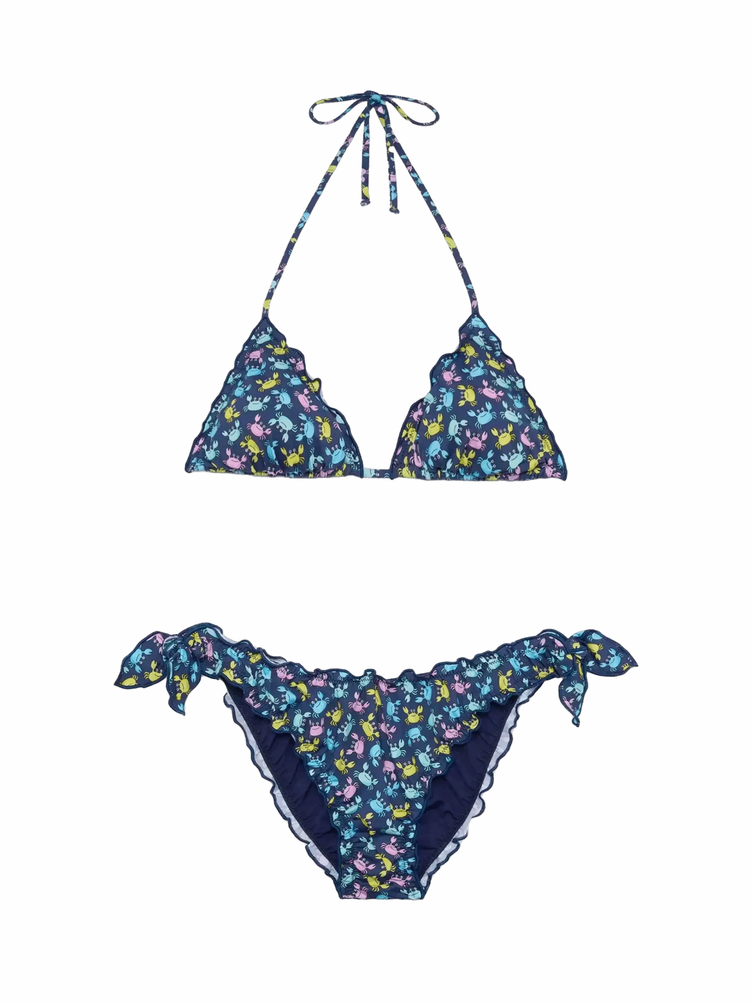 MC2 Saint Barth Sarius Triangle Classic Bikini With Crab Print 3 MC2 Saint Barth Sarius Triangle Classic Bikini With Crab Print