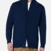 MC2 Saint Barth Man Blue Navy Merino Wool Cardigan Savile -MC2 Saint Barth Shop UID SAVI00100023G MAN KNITWEAR BLUE 20240903133402 2