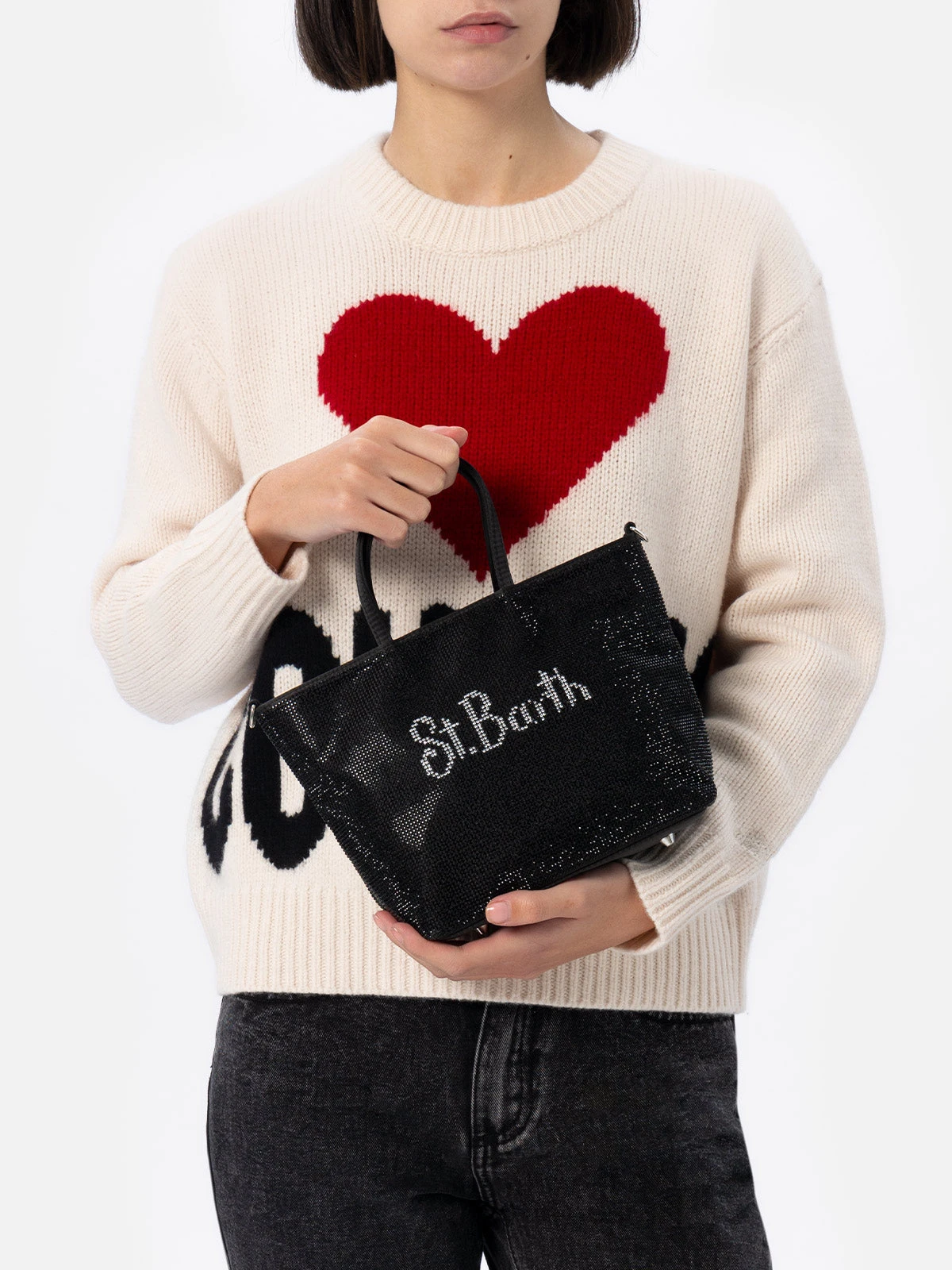 MC2 Saint Barth Strass Mini Bag With Black Rhinestone 5 MC2 Saint Barth Strass Mini Bag With Black Rhinestone - Image 3