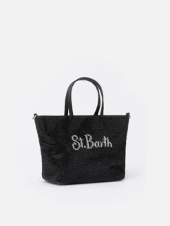 MC2 Saint Barth Strass Mini Bag With Black Rhinestone 11 MC2 Saint Barth Strass Mini Bag With Black Rhinestone -MC2 Saint Barth Shop UID SBM000101439G ACCESSORY BAG BLACK FUNNY 03