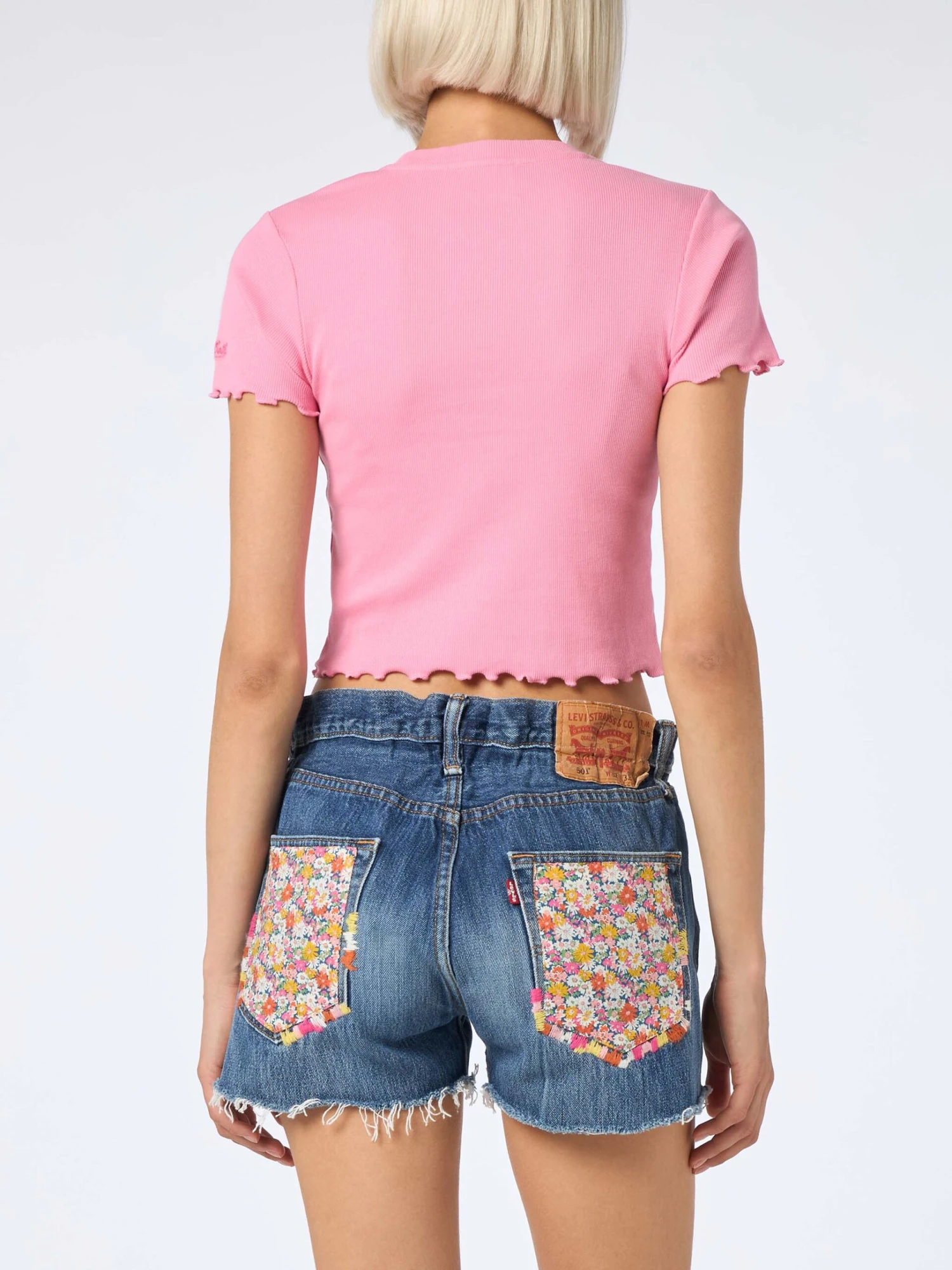 MC2 Saint Barth Woman Ribbed T-shirt With Après Beach Embroidery 6 MC2 Saint Barth Woman Ribbed T-shirt With Après Beach Embroidery - Image 4