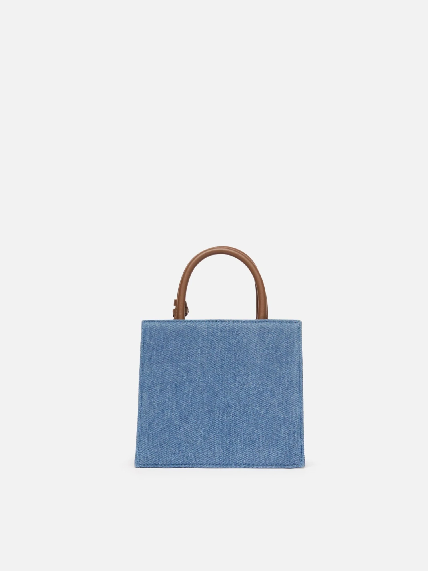 MC2 Saint Barth Shop Bag Mini In Denim With Leather Details 6 MC2 Saint Barth Shop Bag Mini In Denim With Leather Details - Image 4