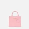 MC2 Saint Barth Shop Bag Mini In Pastel Pink Leather