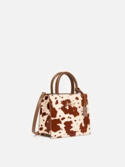MC2 Saint Barth Shop Bag Mini In Pony Hair With Cow Skin Print -MC2 Saint Barth Shop UID SHBM000204180I ACCESSORY BAG WHITE MC2 MC2 2