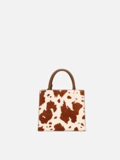 MC2 Saint Barth Shop Bag Mini In Pony Hair With Cow Skin Print -MC2 Saint Barth Shop UID SHBM000204180I ACCESSORY BAG WHITE MC2 MC2 3