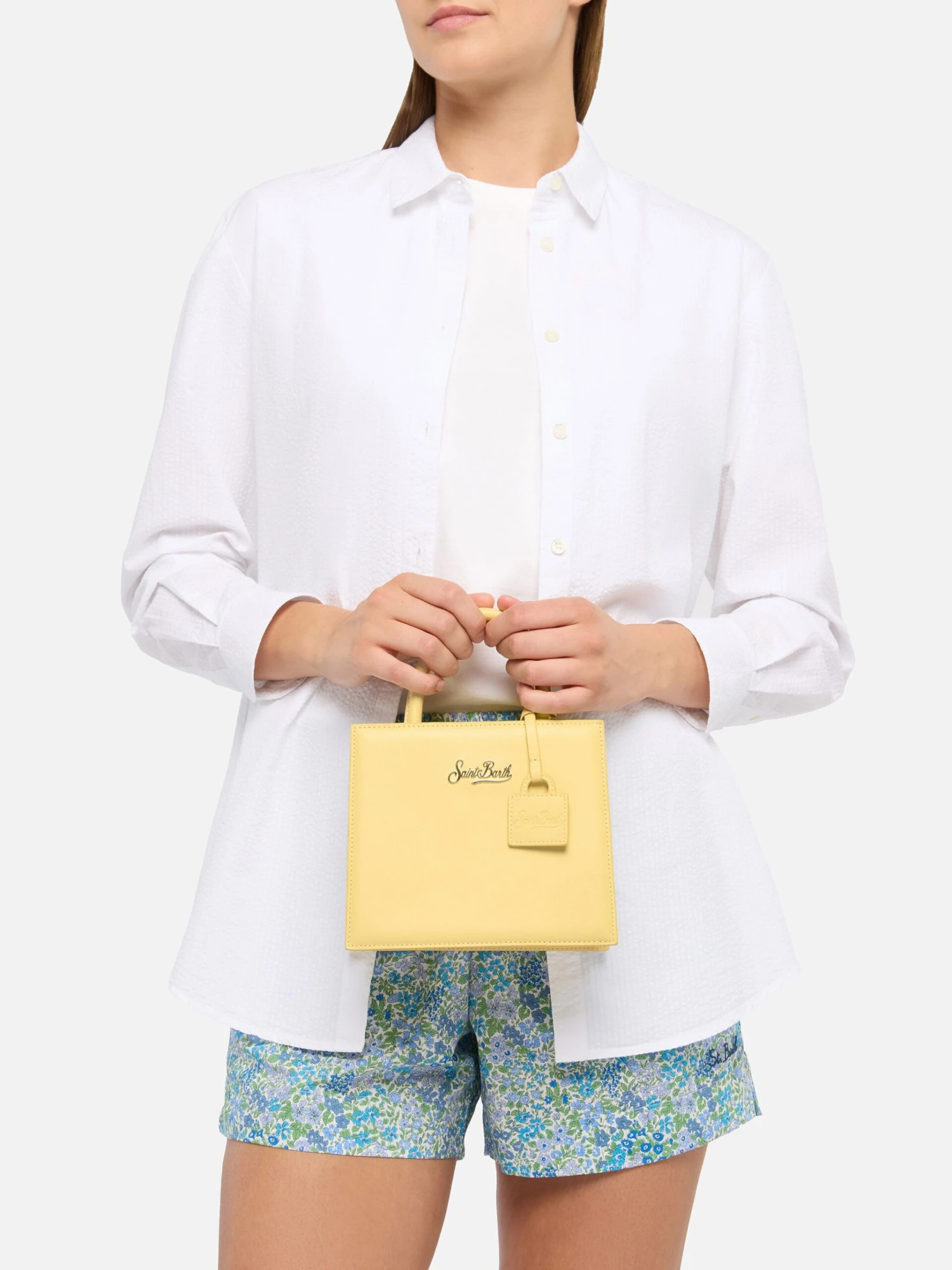 MC2 Saint Barth Shop Bag Mini In Butter Yellow Leather 4 MC2 Saint Barth Shop Bag Mini In Butter Yellow Leather - Image 2