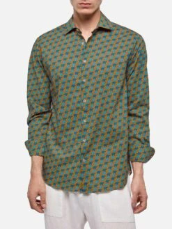 MC2 Saint Barth Muslin Cotton Shirt Sikelia With Elephant Print
