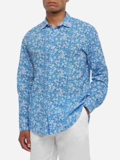 MC2 Saint Barth Muslin Cotton Shirt Sikelia With Floral Print