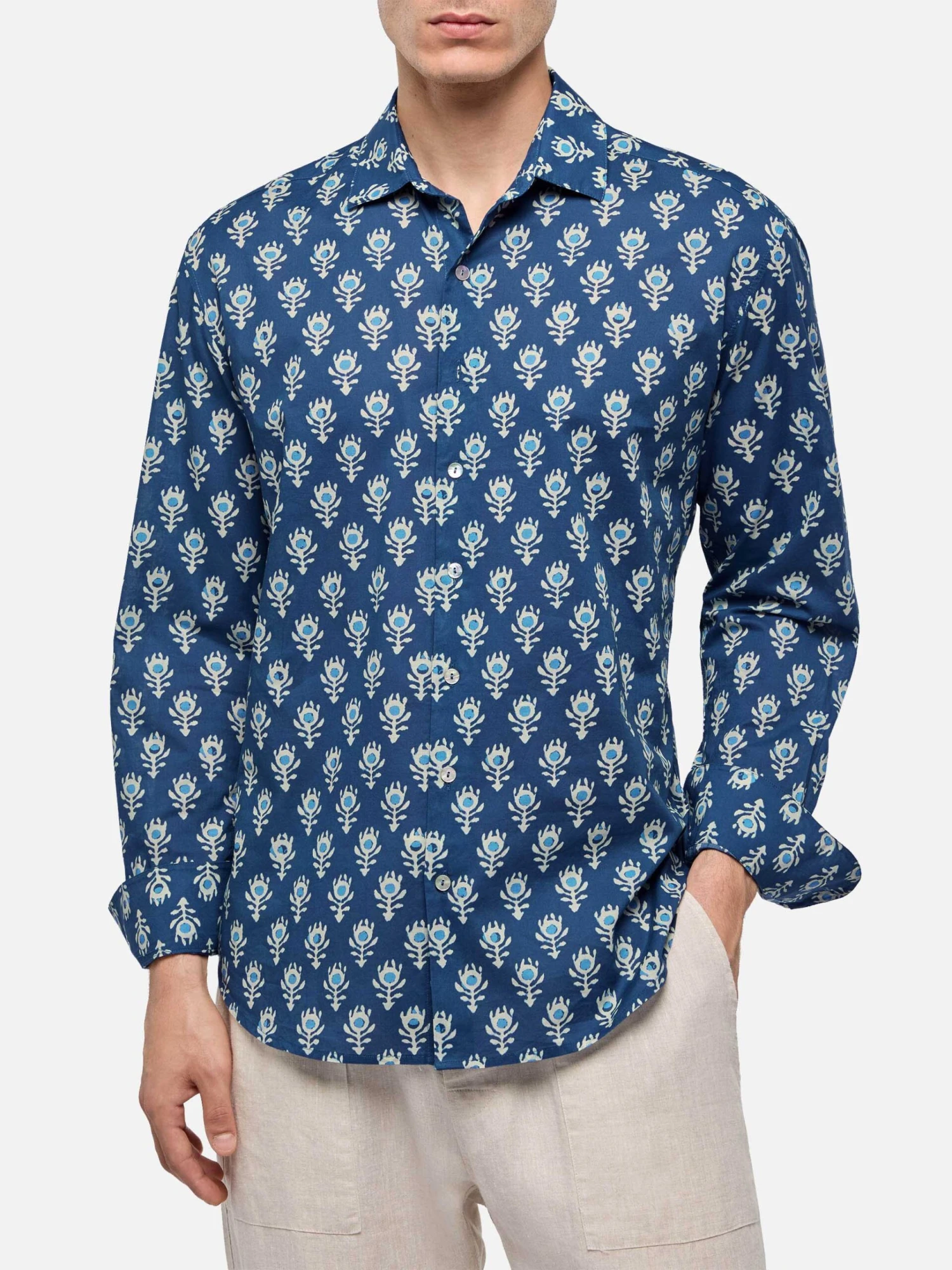 MC2 Saint Barth Muslin Cotton Shirt Sikelia With Boho Print 3 MC2 Saint Barth Muslin Cotton Shirt Sikelia With Boho Print