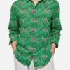 MC2 Saint Barth Man Muslin Cotton Shirt Sikelia With Boho Print -MC2 Saint Barth Shop UID SIK000106944D MAN SHIRT GREENMC2MC2 MC2 1
