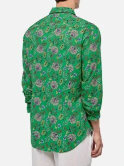 MC2 Saint Barth Man Muslin Cotton Shirt Sikelia With Boho Print 8 MC2 Saint Barth Man Muslin Cotton Shirt Sikelia With Boho Print -MC2 Saint Barth Shop UID SIK000106944D MAN SHIRT GREENMC2MC2 MC2 3