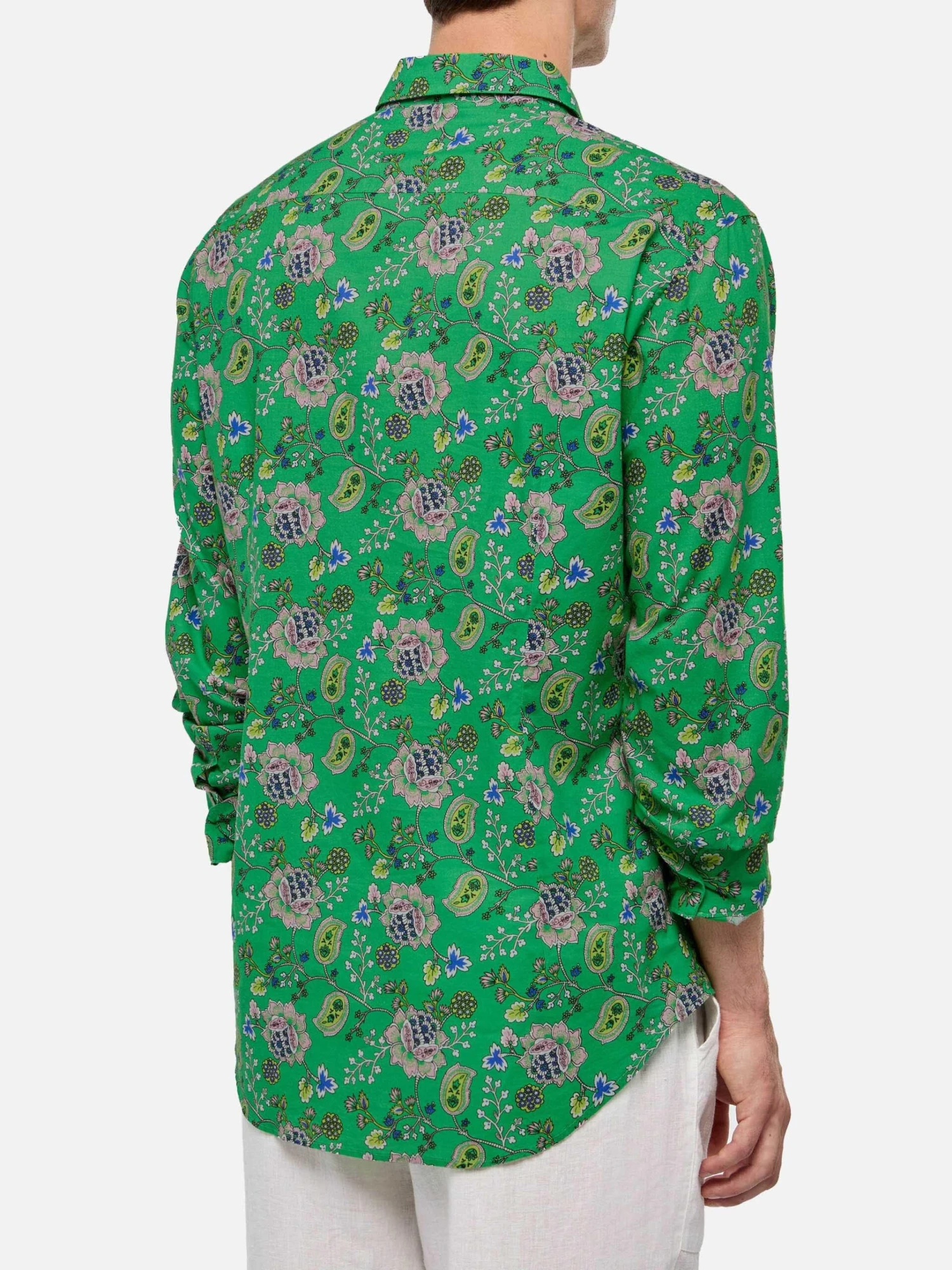 MC2 Saint Barth Man Muslin Cotton Shirt Sikelia With Boho Print 5 MC2 Saint Barth Man Muslin Cotton Shirt Sikelia With Boho Print - Image 3