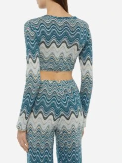 MC2 Saint Barth Siviglia Raschel Knit Cropped T-shirt 9 MC2 Saint Barth Siviglia Raschel Knit Cropped T-shirt -MC2 Saint Barth Shop UID SIV00101844H WOMAN SHIRT GREEN 0 0 20250324153500 3