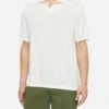 MC2 Saint Barth Sloan White Buttonless Knitted Polo Shirt