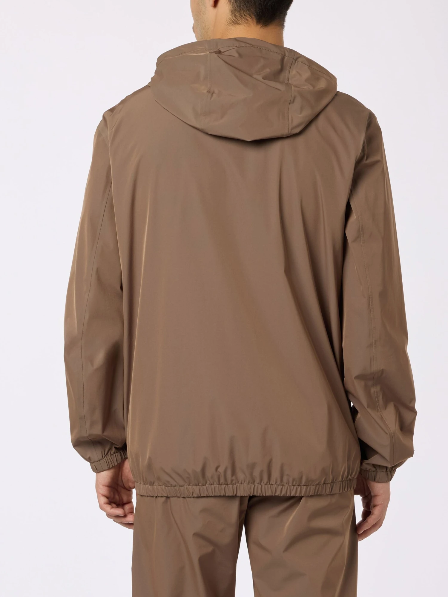 MC2 Saint Barth Man Hooded Lightweight Khaki Green Fabric Windbreaker Sloop 5 MC2 Saint Barth Man Hooded Lightweight Khaki Green Fabric Windbreaker Sloop - Image 3