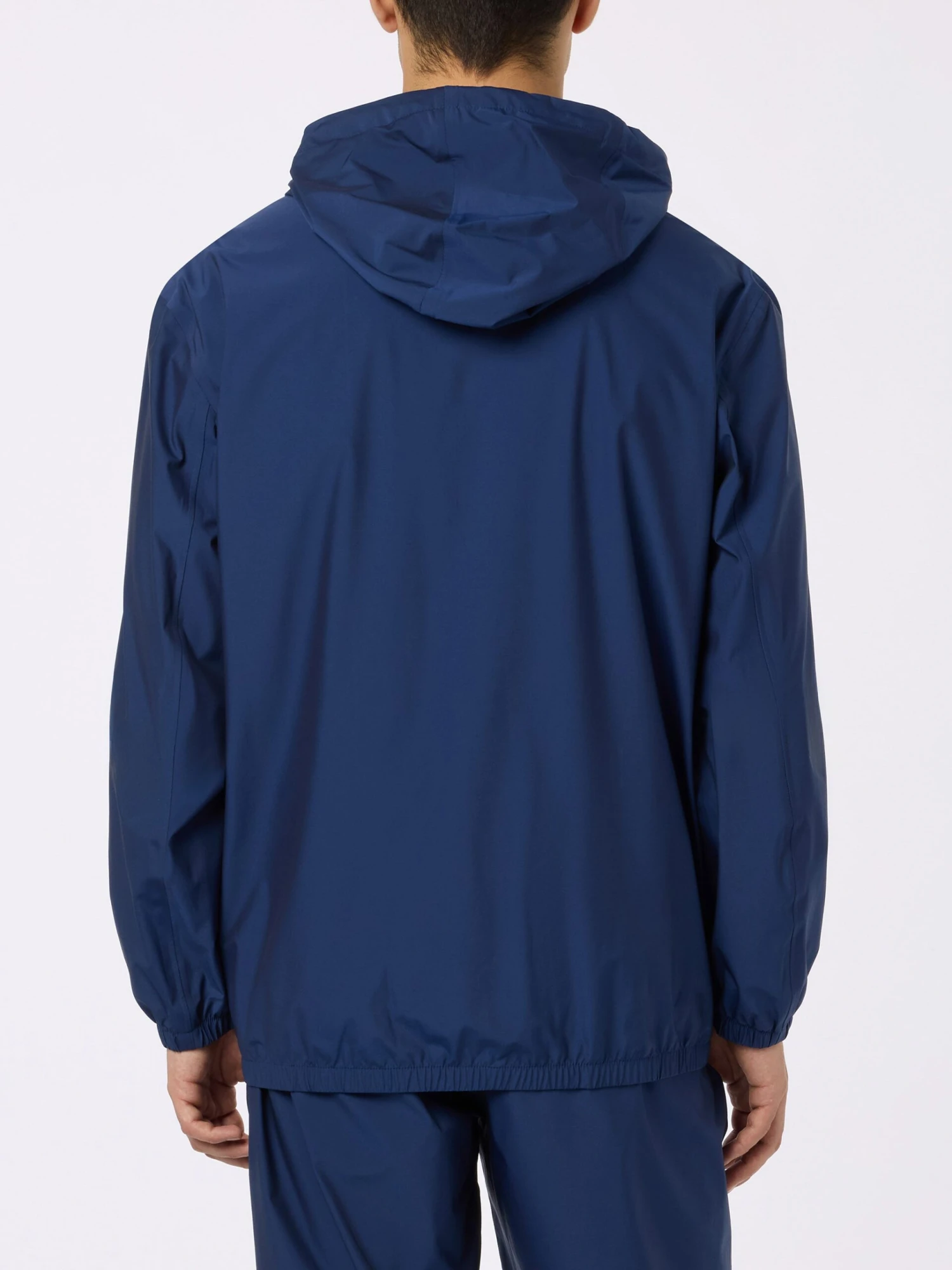 MC2 Saint Barth Man Hooded Lightweight Navy Blue Fabric Windbreaker Sloop 4 MC2 Saint Barth Man Hooded Lightweight Navy Blue Fabric Windbreaker Sloop - Image 2
