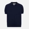 MC2 Saint Barth Sloan Jr Navy Blue Knitted Polo Shirt 2 MC2 Saint Barth Sloan Jr Navy Blue Knitted Polo Shirt -MC2 Saint Barth Shop UID SLO000400151H BOY KNITWEAR BLUE 01