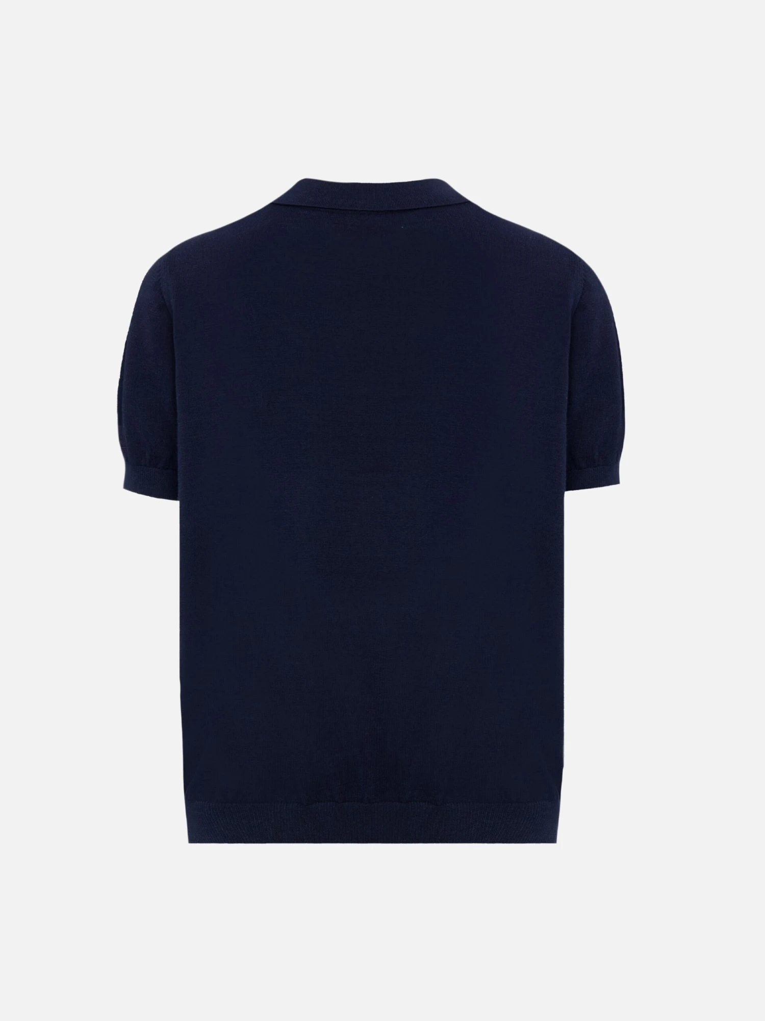 MC2 Saint Barth Sloan Jr Navy Blue Knitted Polo Shirt 4 MC2 Saint Barth Sloan Jr Navy Blue Knitted Polo Shirt - Image 2