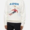 MC2 Saint Barth Cotton Fleece Sweatshirt Soho With Aspen Postcard Print -MC2 Saint Barth Shop UID SOH0001ASPN10 MAN SWEATSHIRT WHITE MOUNTAINSTYLE 0 20250107183502 1