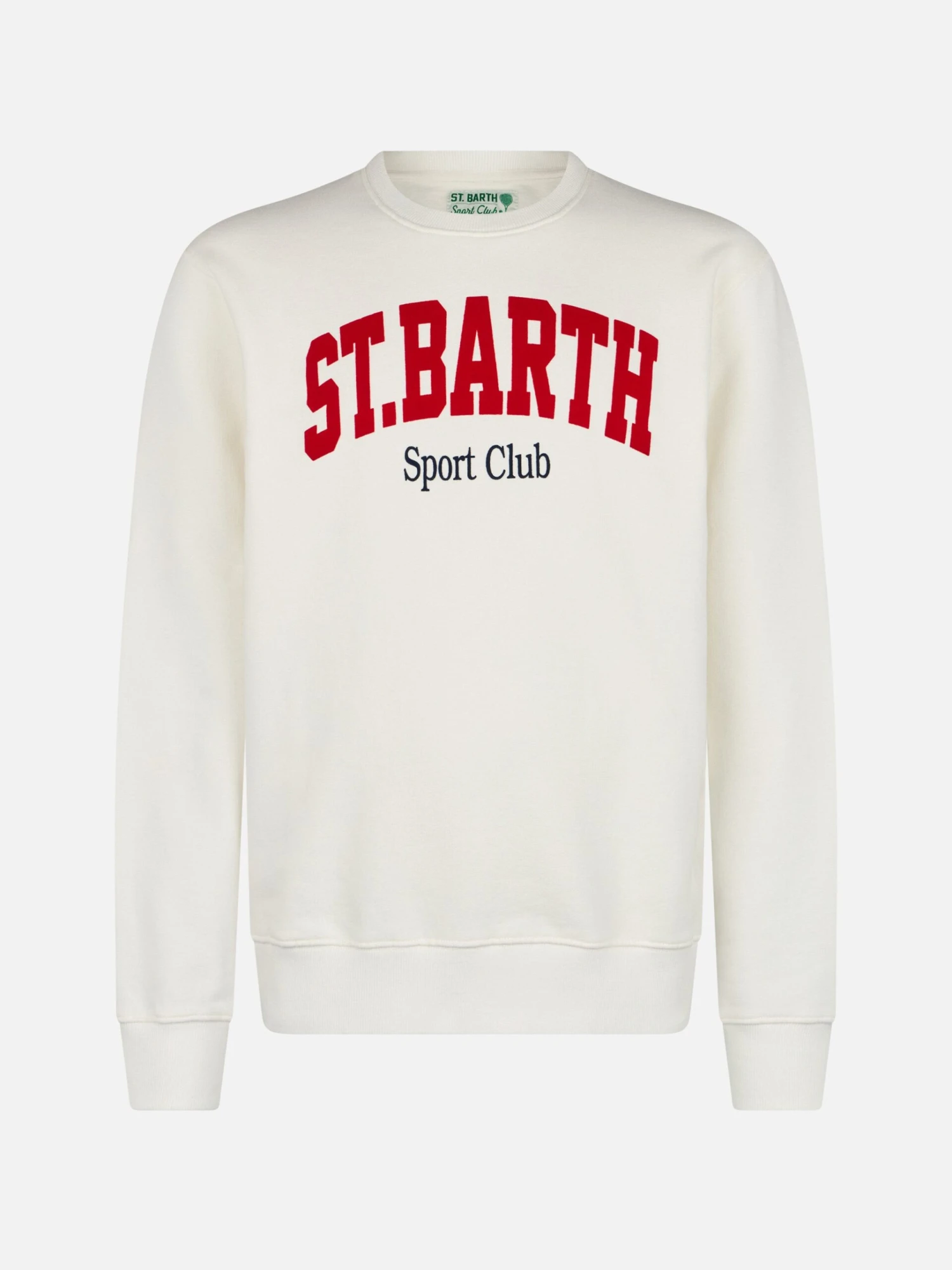 MC2 Saint Barth Man White Sweatshirt Soho St Barth Sport Club 6 MC2 Saint Barth Man White Sweatshirt Soho St Barth Sport Club - Image 4