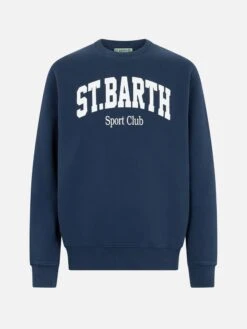 MC2 Saint Barth Man Blue Navy Sweatshirt Soho St Barth Sport -MC2 Saint Barth Shop UID SOH000401205G MAN SWEATSHIRT BLUE 20240905105110 1