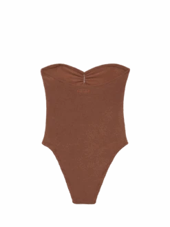 MC2 Saint Barth Soleil Brown Crinkle Strapless One-piece Swimsuit -MC2 Saint Barth Shop UID SOLL00103164H WOMAN ONEPIECE BROWN 0 0 20250324153500 5