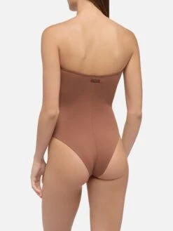 MC2 Saint Barth Soleil Brown Strapless One-piece Swimsuit -MC2 Saint Barth Shop UID SOLL00300132H WOMAN ONEPIECE BROWN PLAINCOLOR MC2 20250527103516 3