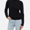 MC2 Saint Barth Woman Black Cashmere Blend Crewneck Sweater Sorbonne -MC2 Saint Barth Shop UID SORB00100038G WOMAN KNITWEAR BLACK 30x30 0 20241121163500 1